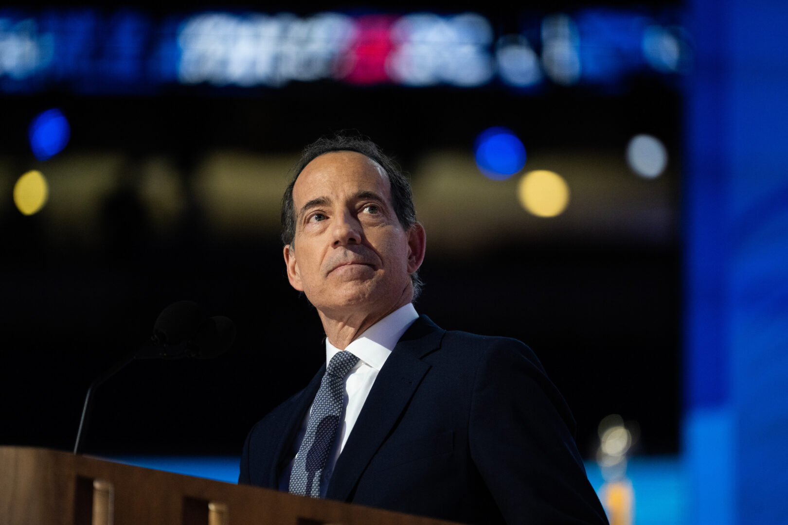 Rep. Jamie Raskin, seen here at the Democratic National Convention on Aug. 19, published a memoir in 2022 called “Unthinkable: Trauma, Truth, and the Trials of American Democracy.” Now it has inspired an oratorio. 