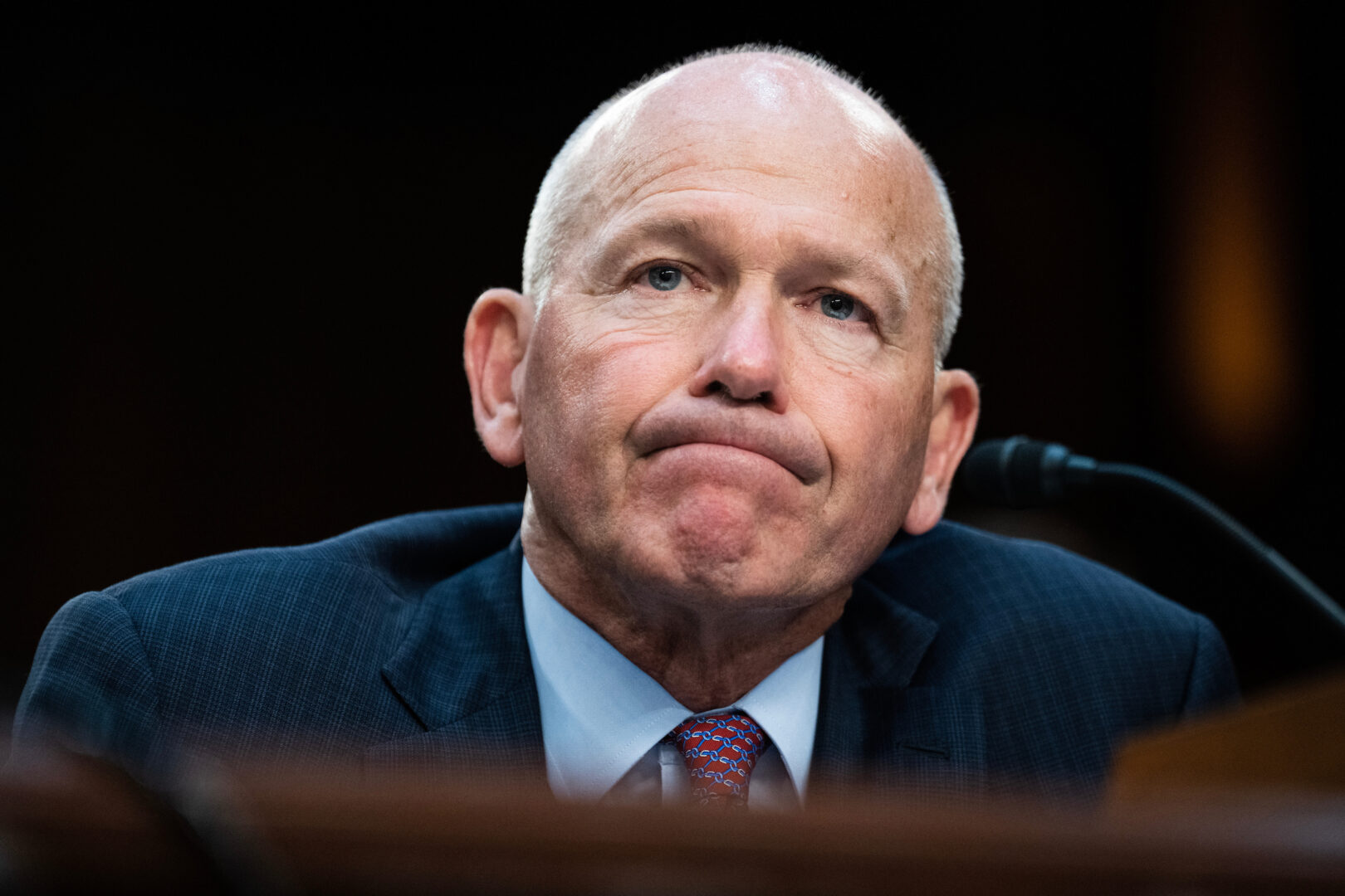 Dave Calhoun, CEO of Boeing, testifies during a Senate Homeland Security and Governmental Affairs subcommittee hearing on “Boeing’s Broken Safety Culture,” on June 18.