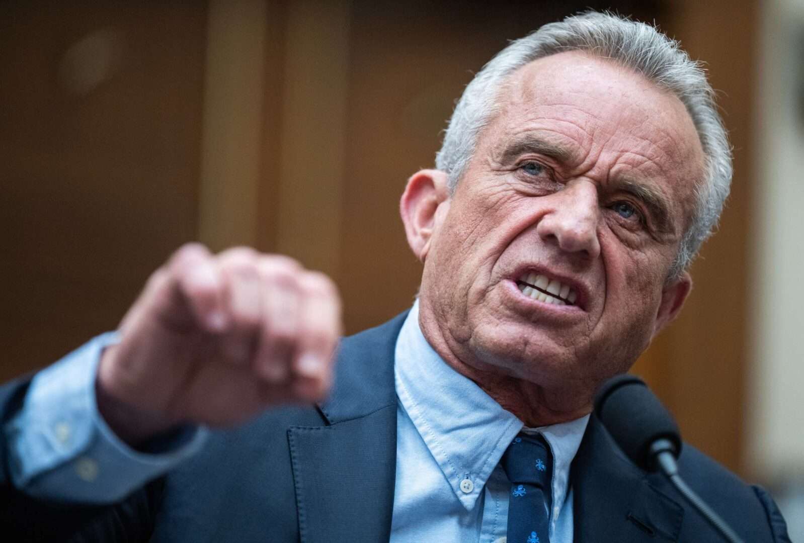 Conspiracy theorist and anti-vaccination activist Robert F. Kennedy Jr. testifies to the House Judiciary Select Subcommittee on the Weaponization of the Federal Government on July 20. 