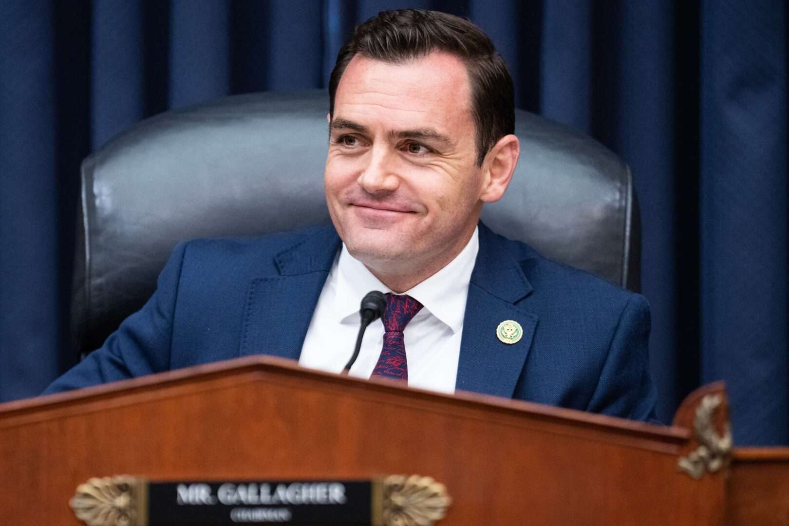 Chairman Mike Gallagher conducts a meeting of the Select Committee on the Strategic Competition Between the United States and the Chinese Communist Party on May 24.