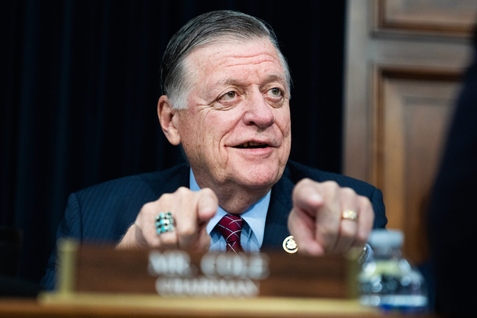 House Appropriations Chairman Tom Cole, R-Okla., arrives for a Defense Appropriations Subcommittee hearing in the Rayburn building on Wednesday.