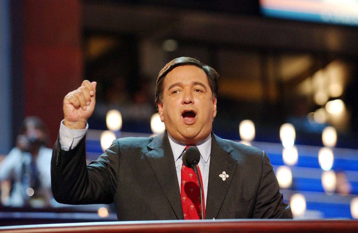 Then-New Mexico Gov. Bill Richardson speaking at the 2004 Democratic National Convention in Boston.