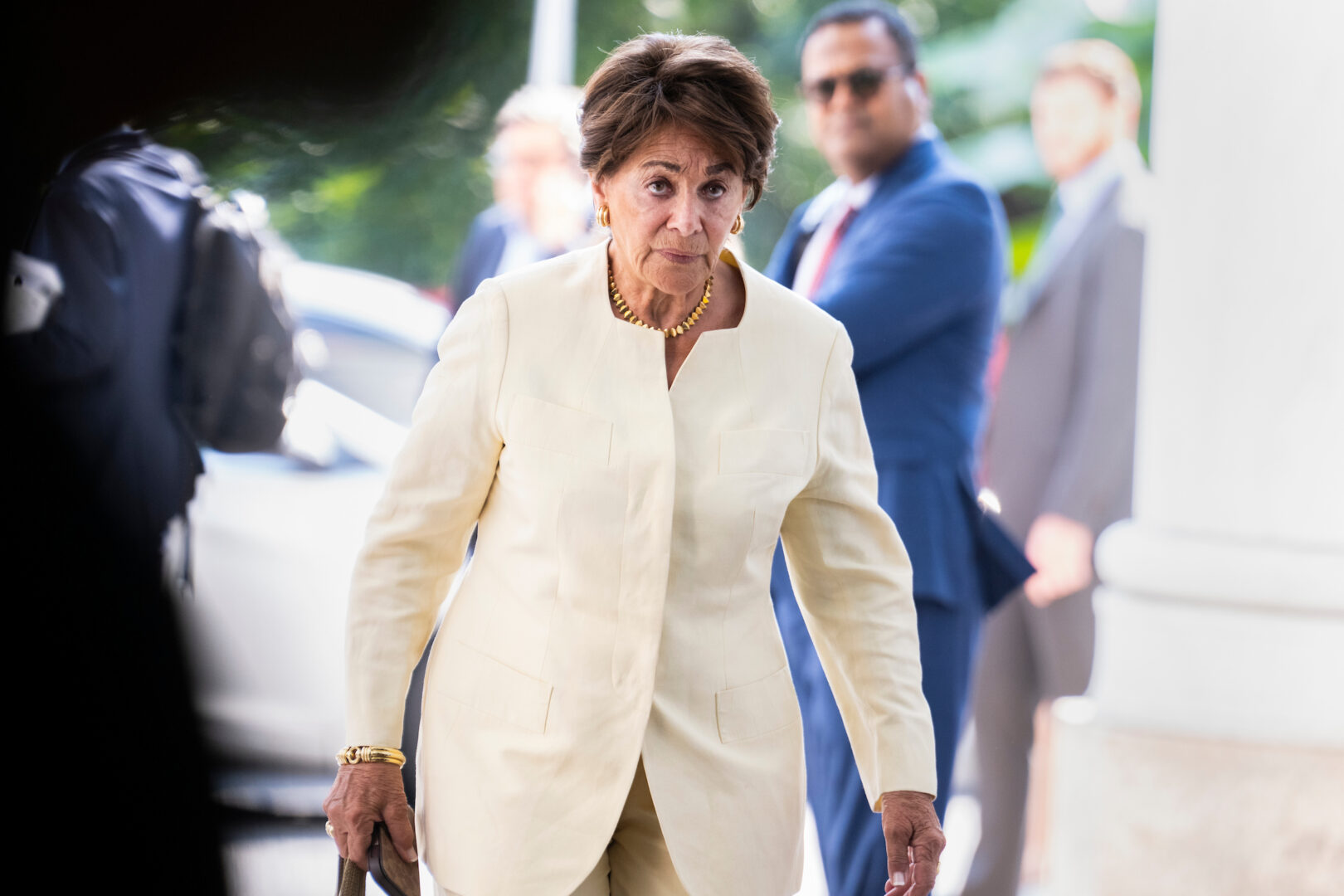 Rep. Anna G. Eshoo arrives at the Rayburn House Office Building on Sept. 15, 2022. Eshoo on Tuesday became the latest veteran lawmaker to announce plans to retire at the end of this term.