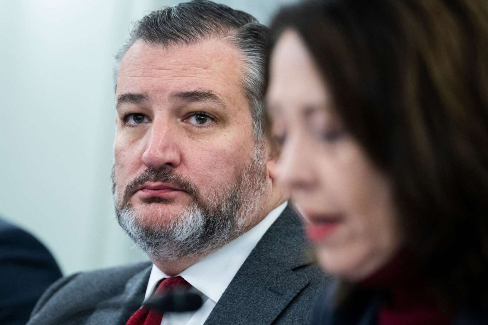 Ranking member Sen. Ted Cruz, R-Texas, and Chair Sen. Maria Cantwell , D-Wash., conduct a Senate Commerce, Science and Transportation Committee hearing.