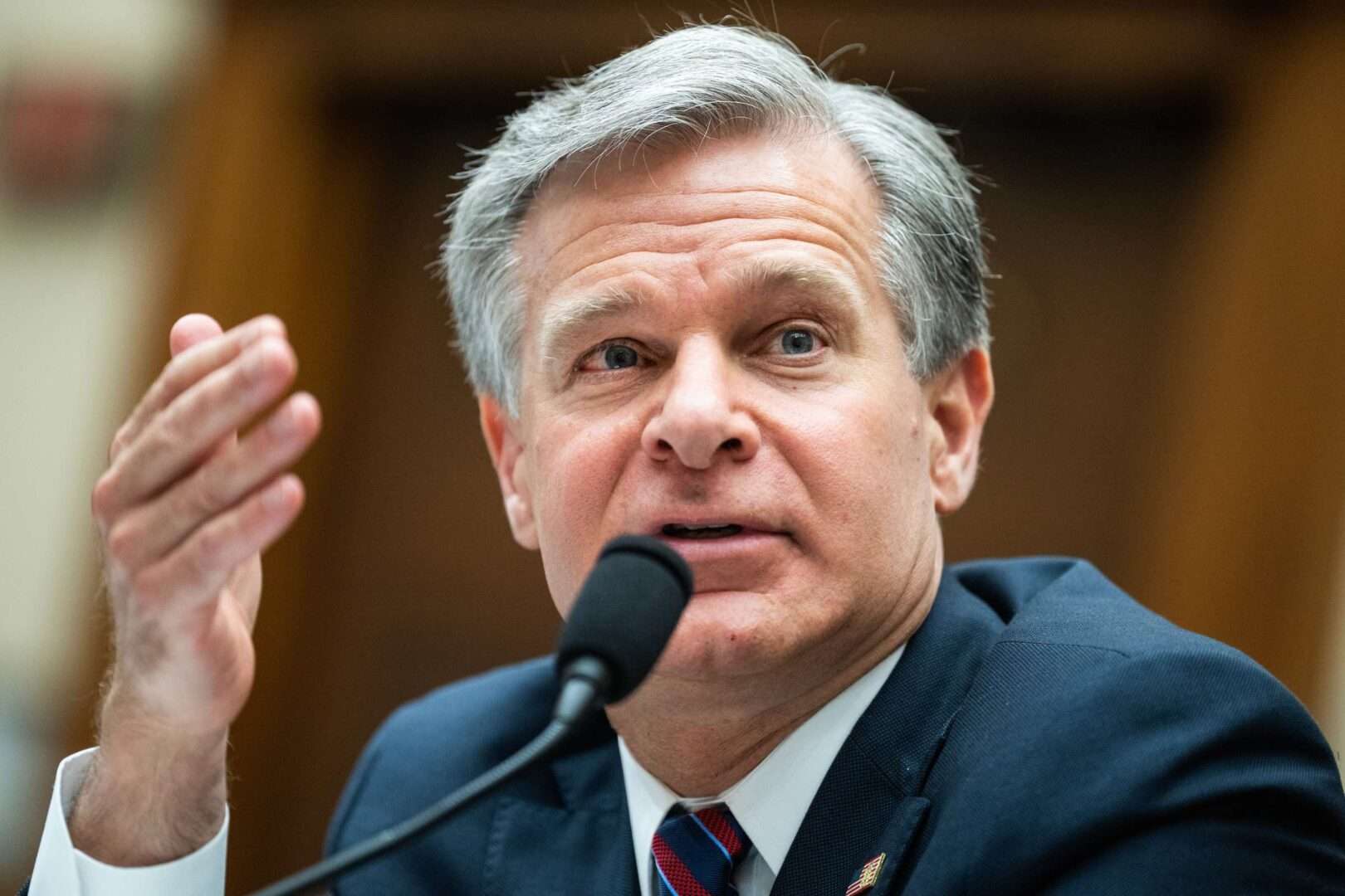 FBI Director Christopher Wray said in a statement that the malware affected banks, a contractor for critical infrastructure and a medical device manufacturer.