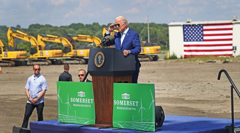 President Joe Biden traveled to Somerset, Mass., on Wednesday before testing positive for COVID-19.