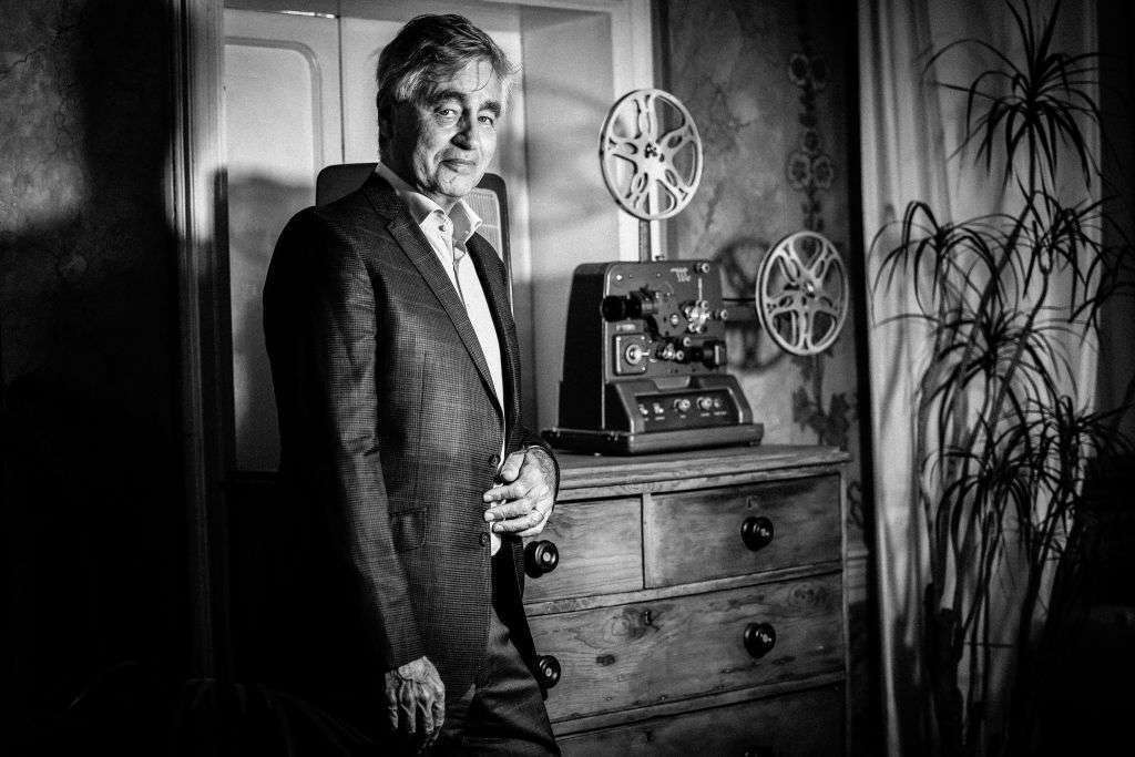 American film producer and director Steve James poses during the 79th Venice International Film Festival on Sept. 2, 2022, in Italy.