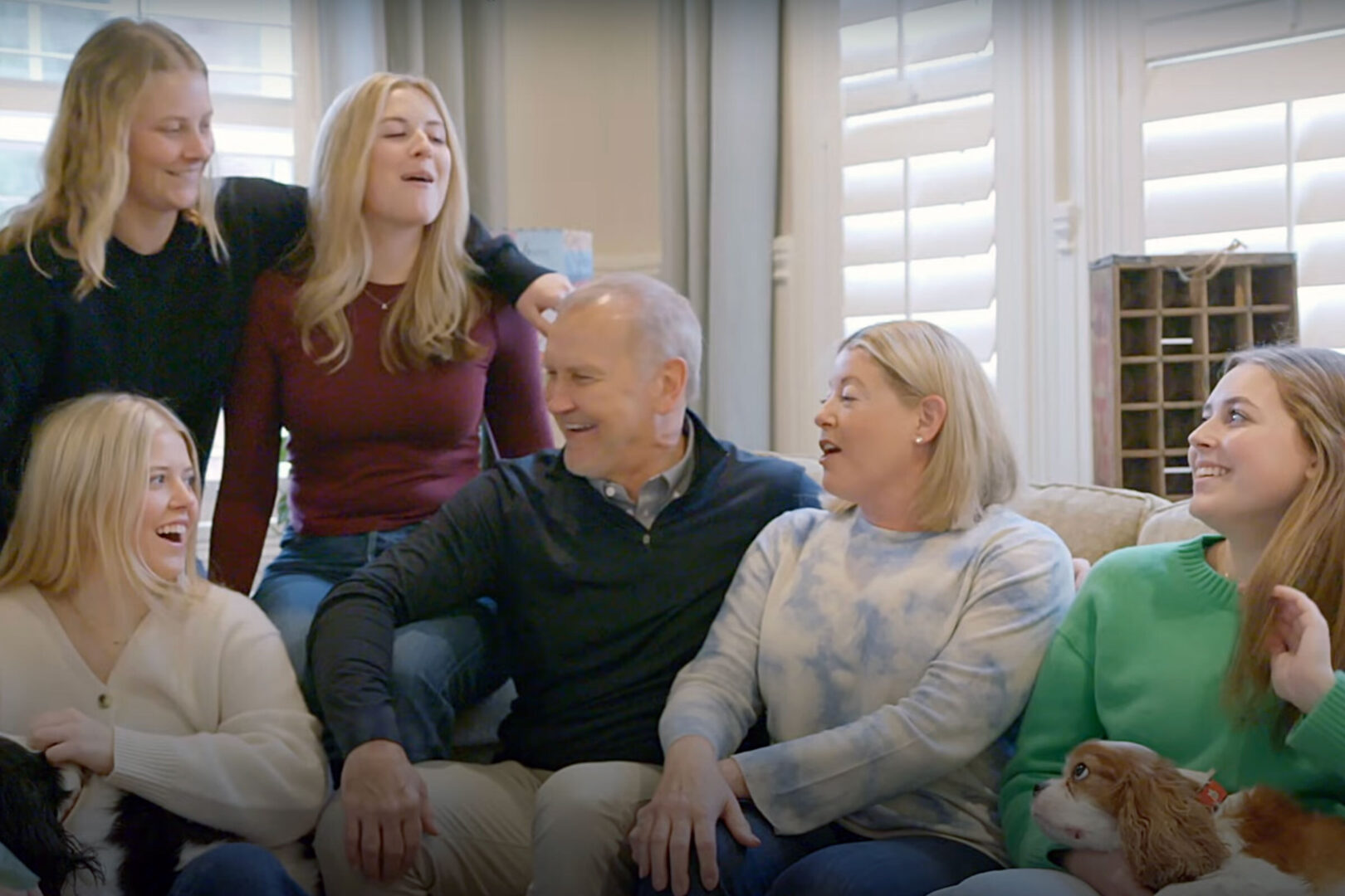 Republican House candidate Matt Gunderson features his wife and four daughters in a campaign ad.