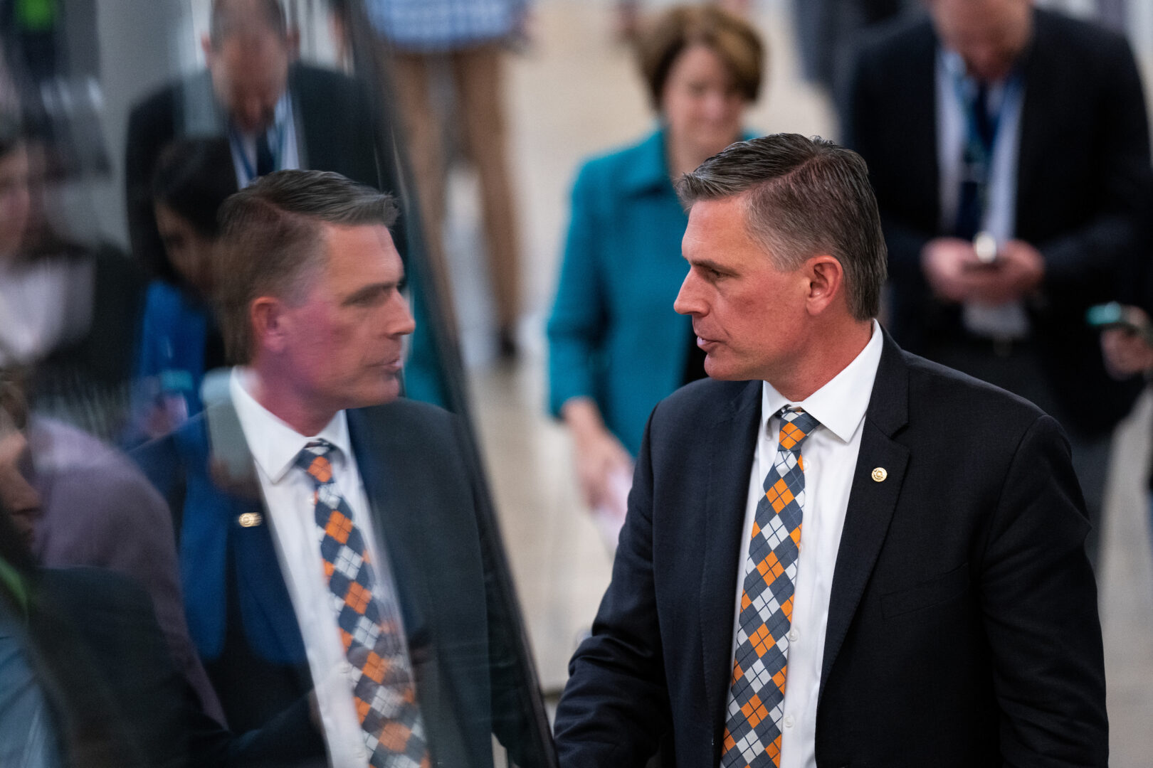 Sen. Martin Heinrich, D-N.M., arrives for a vote in the Capitol on Nov. 2, 2023.