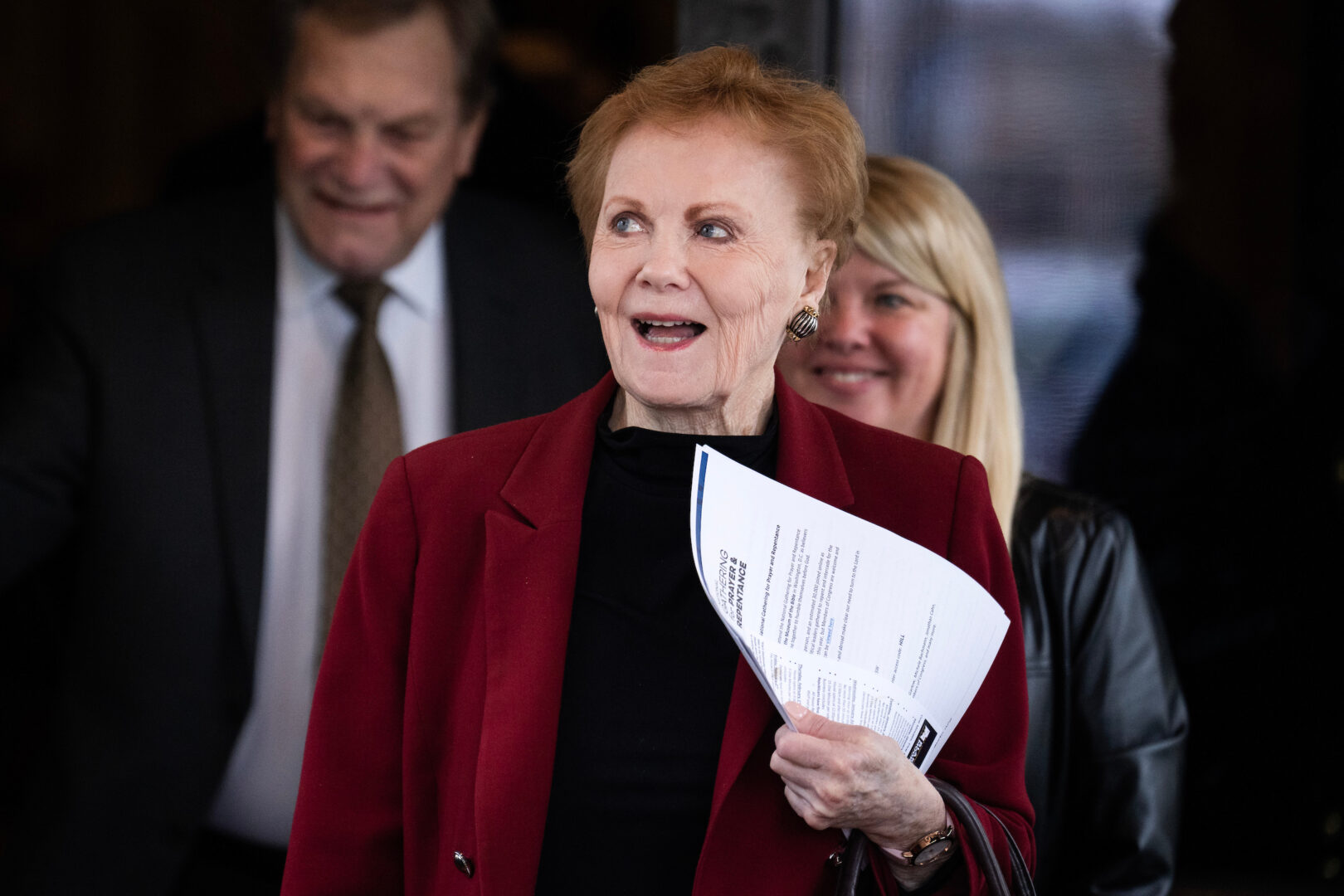 Rep. Kay Granger, R-Texas, leaves a House Republican Conference meeting at the Capitol Hill Club on Jan. 30. 