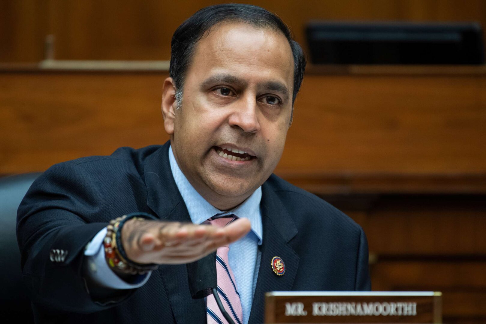 As amended with language from Rep. Raja Krishnamoorthi, a House Democratic bill would order a U.S. intelligence community assessment of efforts by the United Arab Emirates to prevent the transfer of U.S. technology to China.