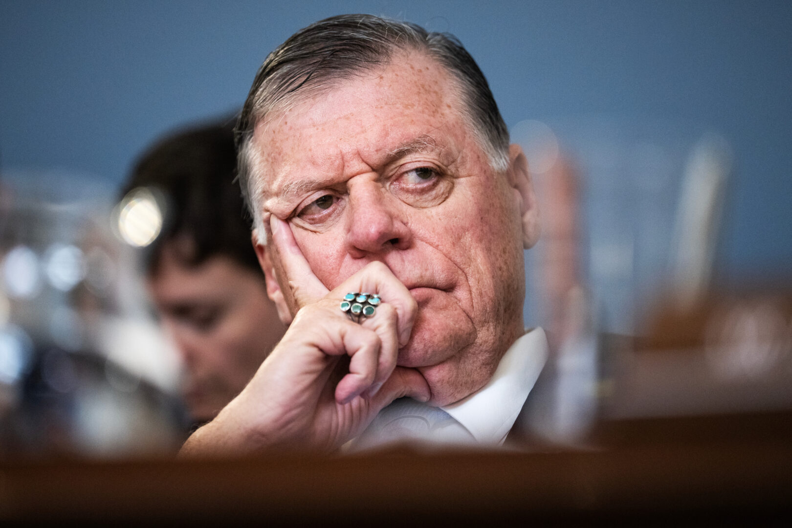 House Rules Committee Chairman Tom Cole, R-Okla., attends the panel's hearing on the impeachment inquiry of President Joe Biden in the Capitol on Dec. 12, 2023. 