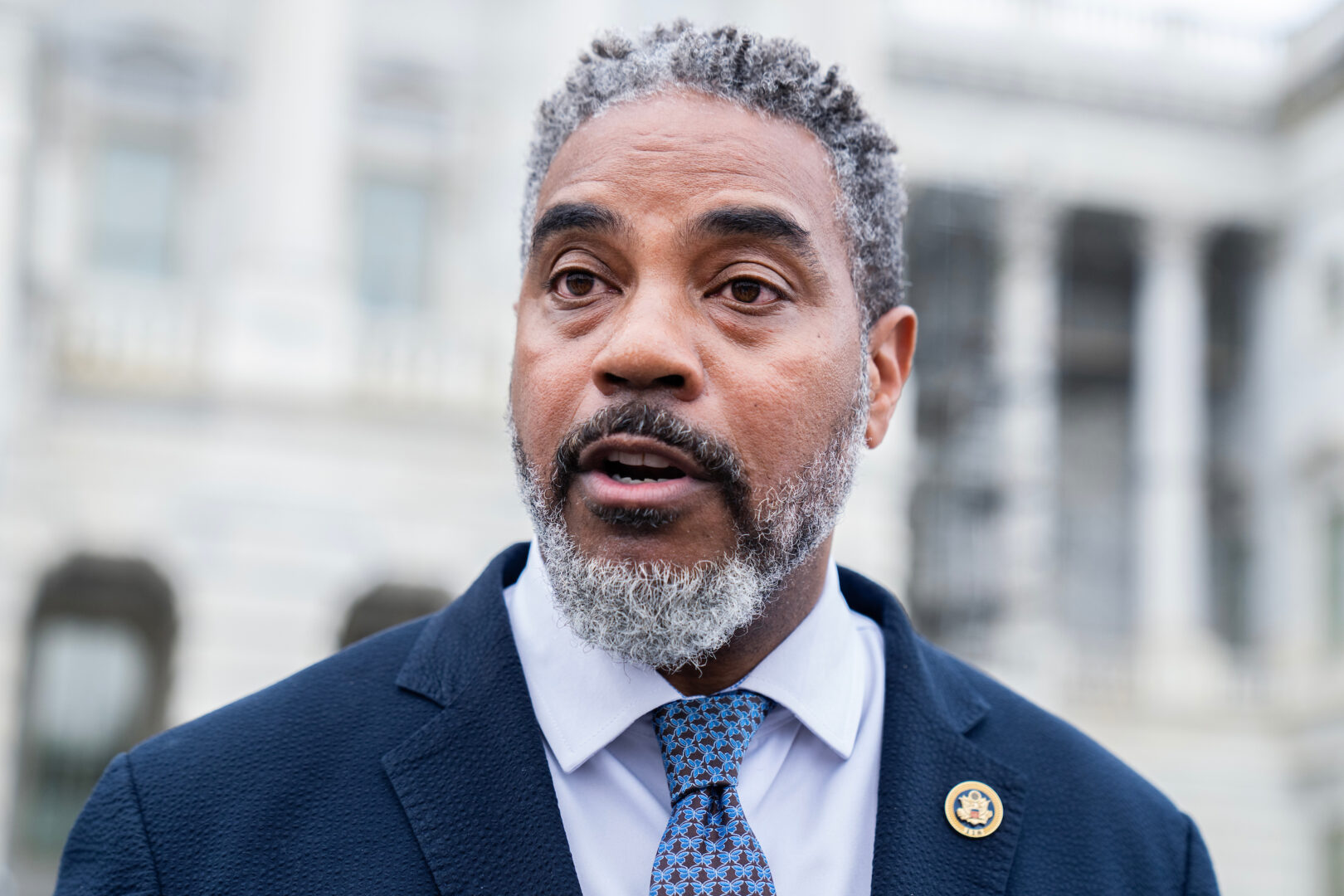 Rep. Steven Horsford is pictured outside the Capitol after House votes on July 25.