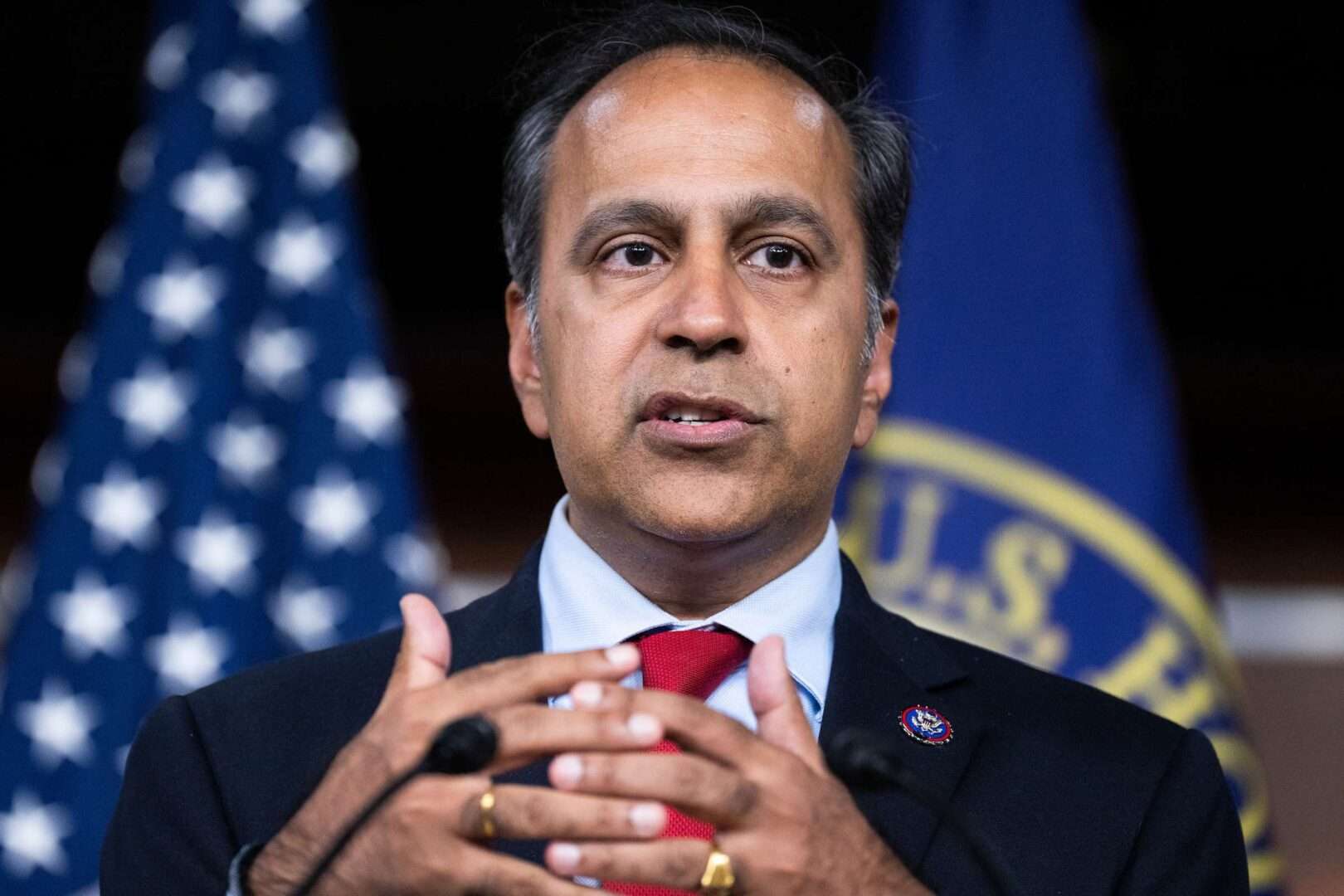 Rep. Raja Krishnamoorthi, D-Ill., a member of the House Intelligence Committee, warned about the close proximity of U.S. and Chinese installations in the UAE. 