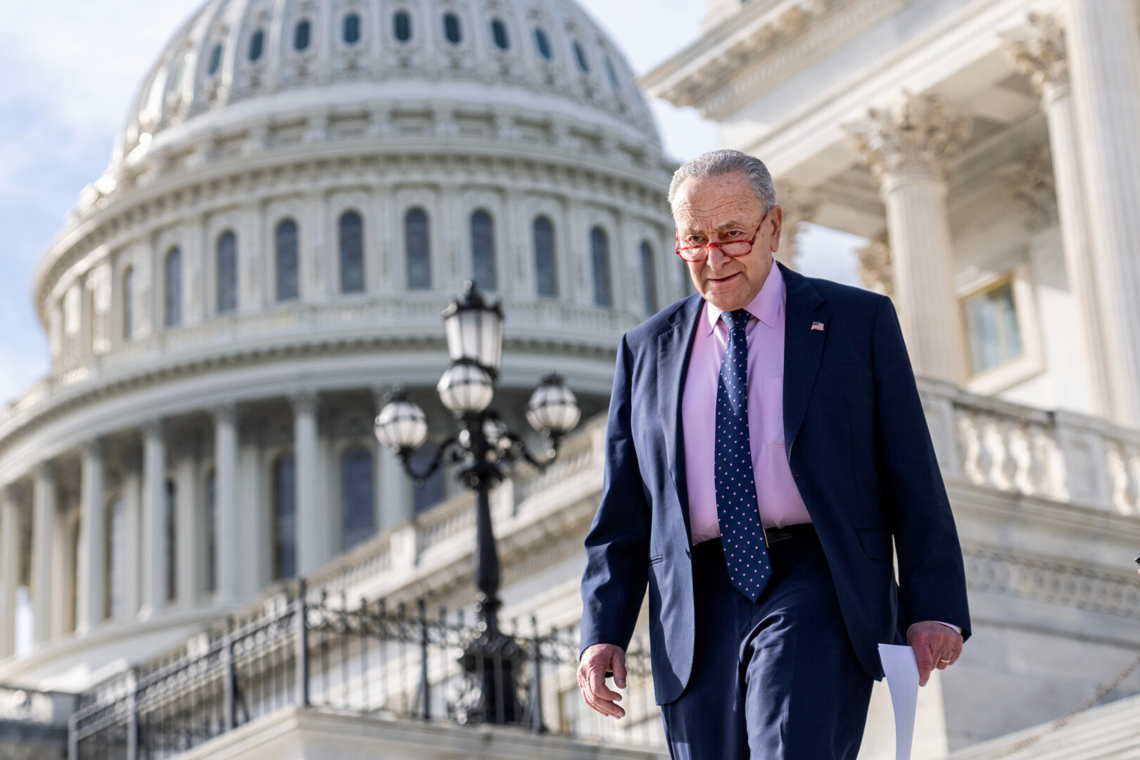 Senate Majority Leader Charles E. Schumer, D-N.Y., objected to language in the Senate's bill that could allow pilots to complete some of their training on simulators.