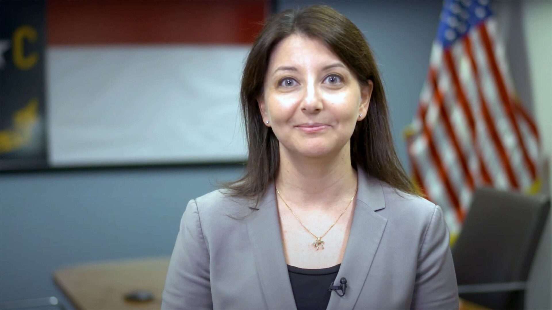 Mandy Cohen, seen here in a North Carolina Department of Health and Human Services video in 2020, is expected to be named by President Joe Biden to lead the Centers for Disease Control and Prevention. 