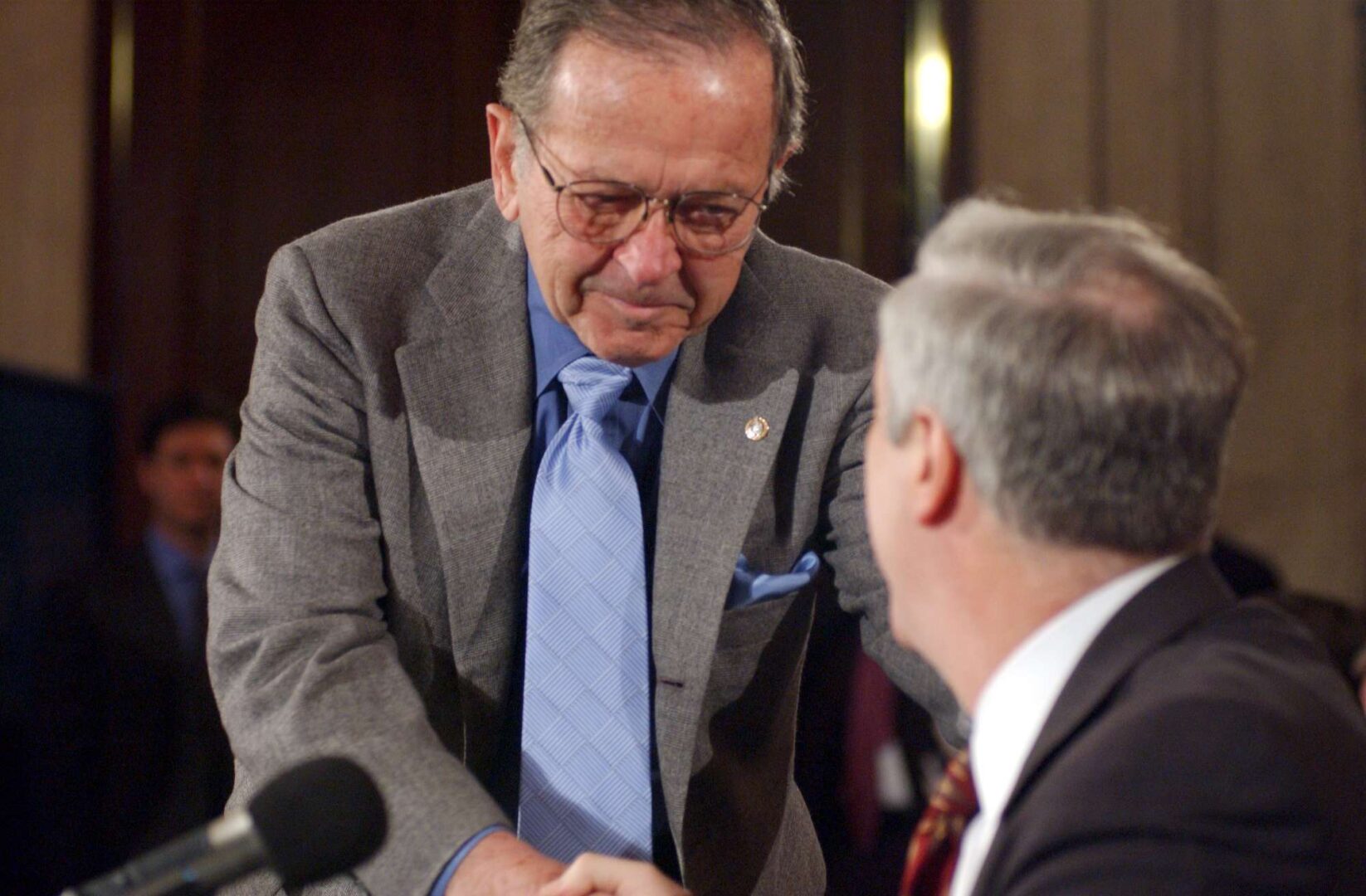 It’s hard to imagine a Republican like the late Alaska Sen. Ted Stevens — here in 2003 — being intimidated by Donald Trump, Rothenberg writes.