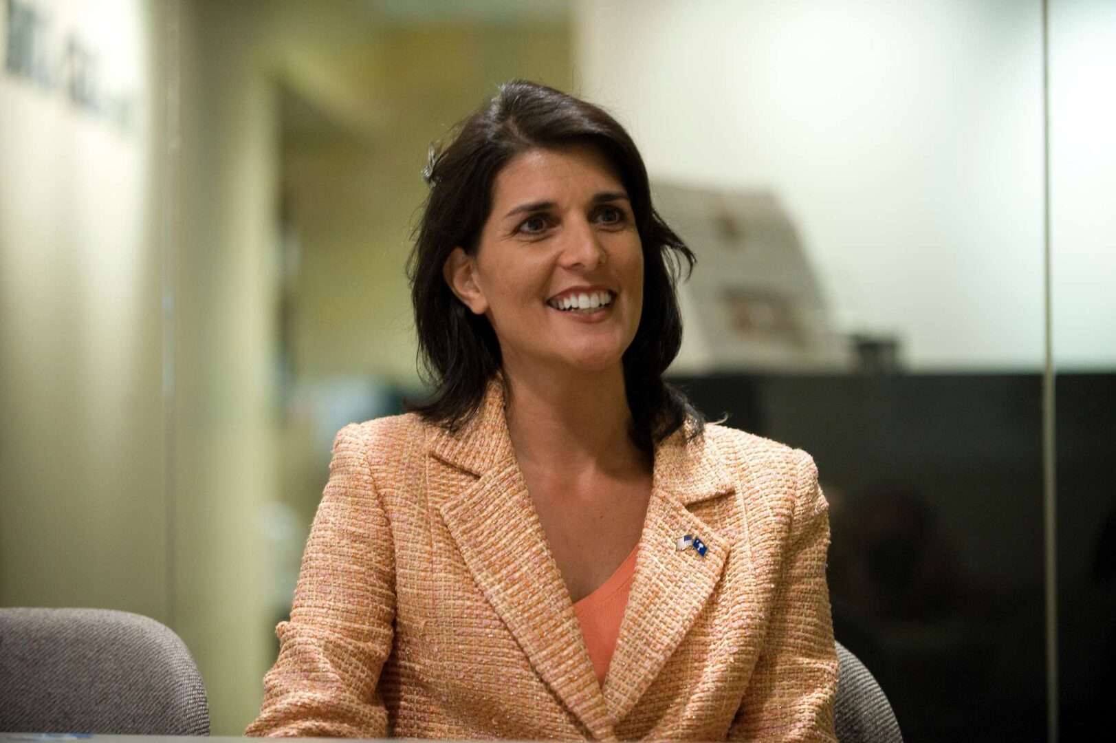 Nikki Haley during her 2009 interview with Stuart Rothenberg at the Roll Call offices. 