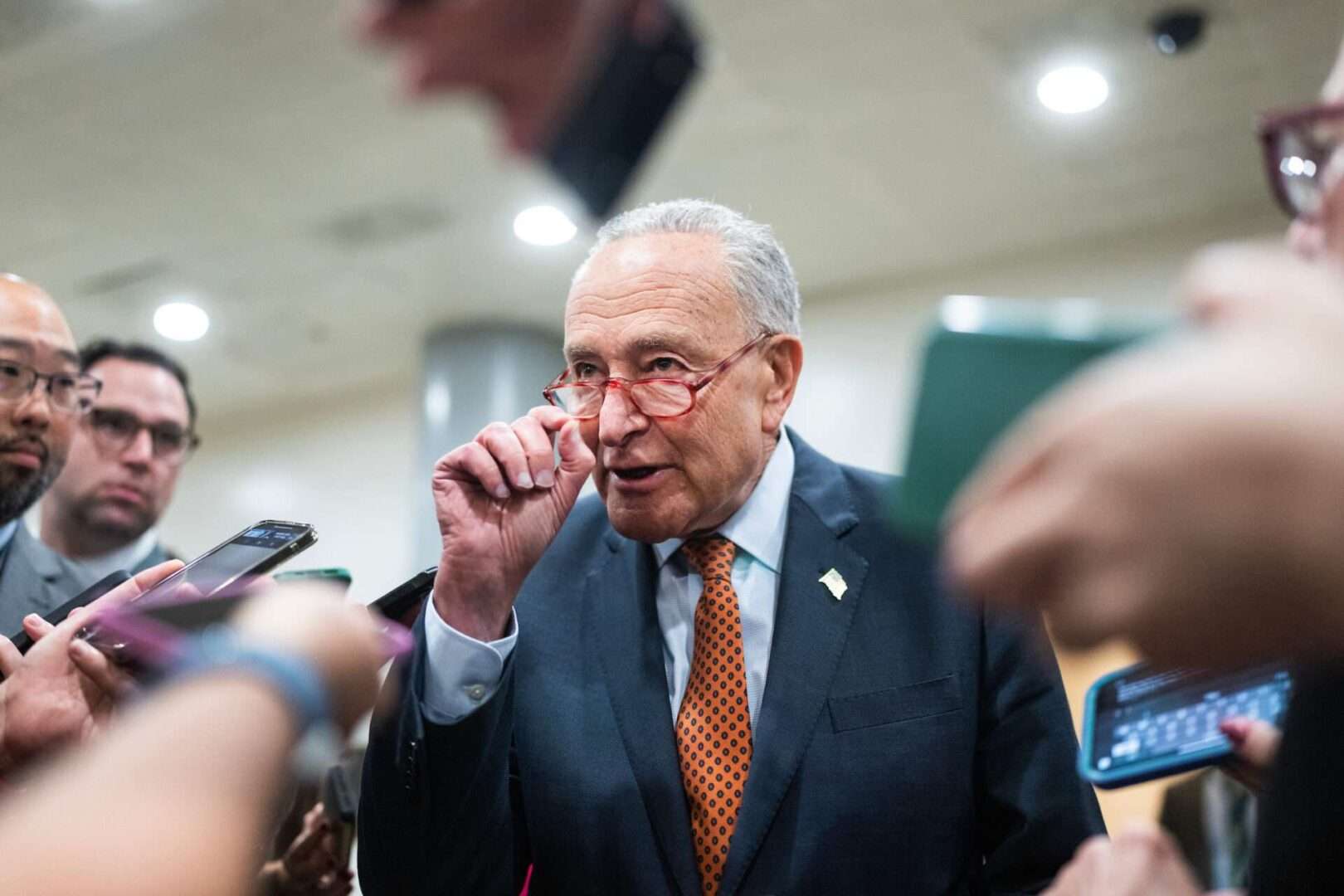 Senate Majority Leader Charles E. Schumer has held a series of briefings for lawmakers on AI with the goal of drafting legislation.