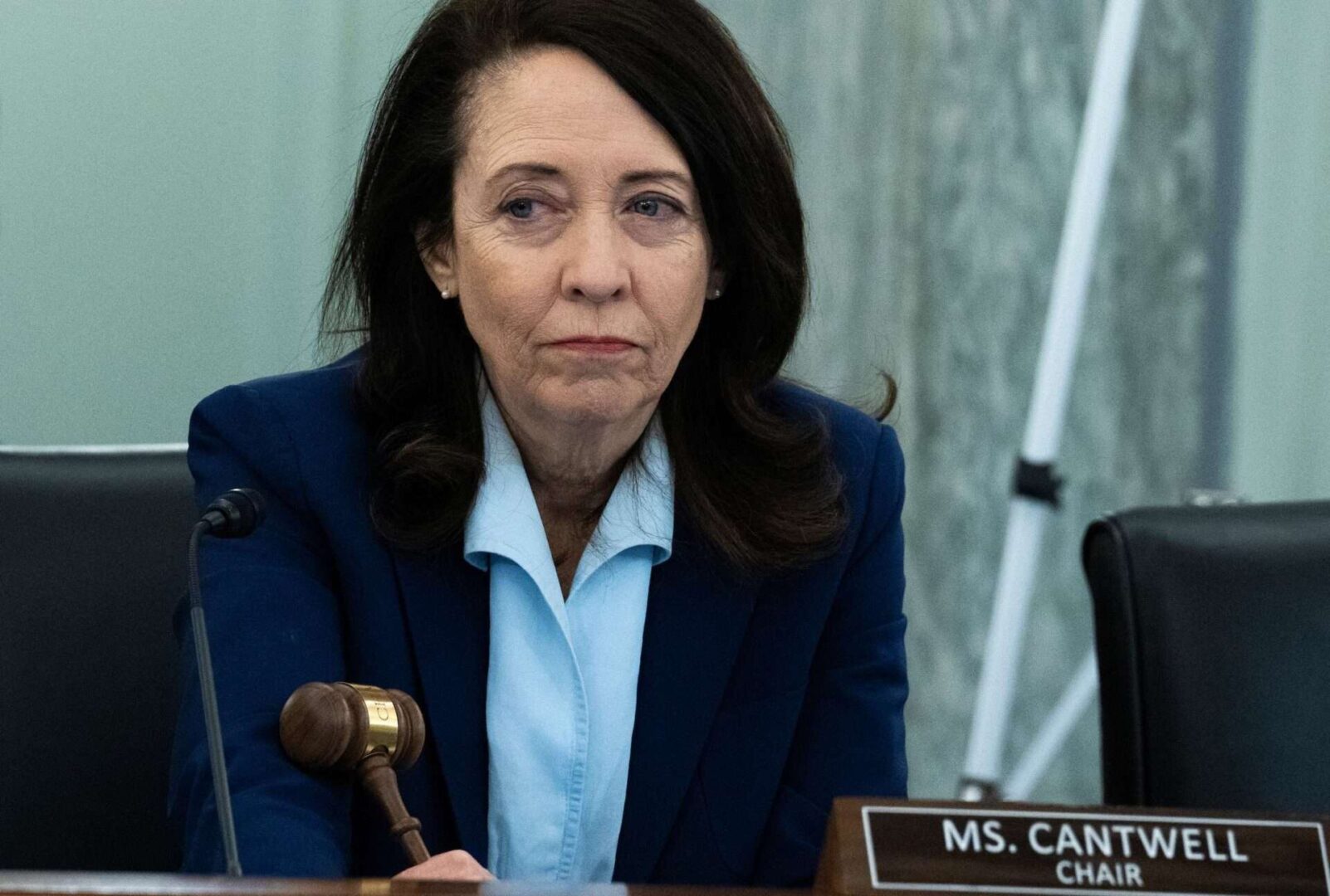 Senate Commerce Chair Maria Cantwell hasn't commented on a data privacy bill, but she is urging passage of two bills that would provide protections for children online. 