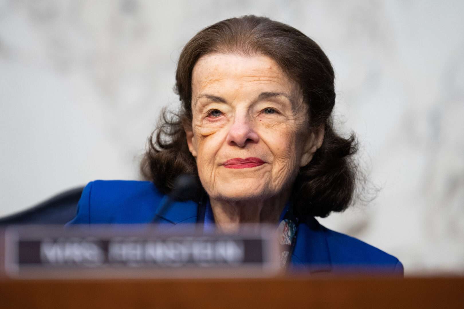 Sen. Dianne Feinstein, seen here in May, will be mourned this week in California, as Senate colleagues plan to make the trip.