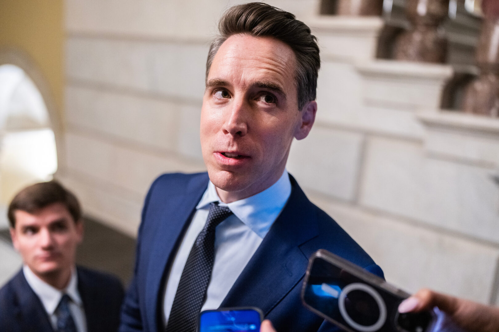 Sen. Josh Hawley, R-Mo., has promised to hold up work on the FAA bill unless he wins an amendment vote on his bill to expand a compensation program for victims of radiation exposure.