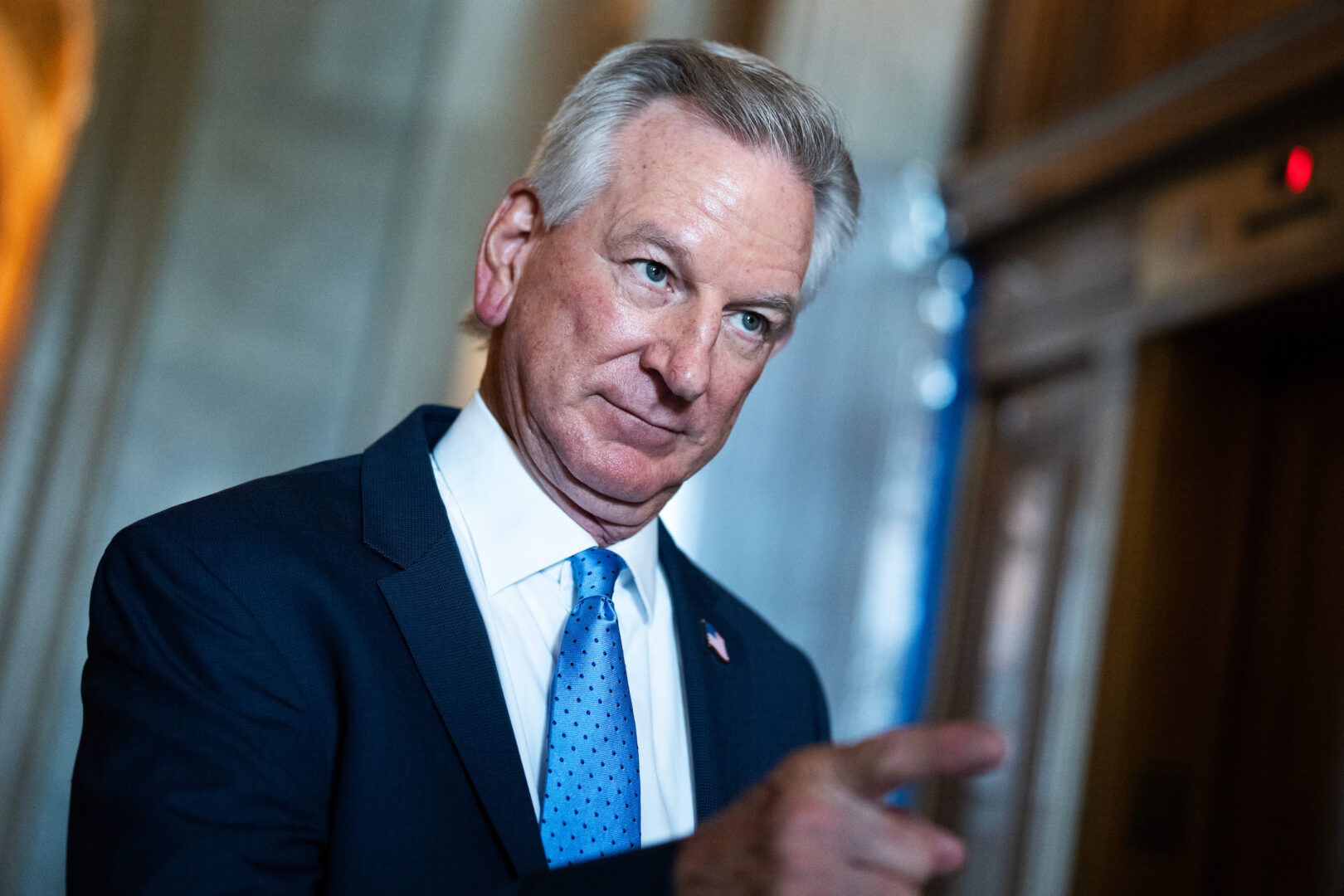 Sen. Tommy Tuberville’s move could renew partisan rancor over his 10-month block on nominations that snarled more than 400 military promotions last year.