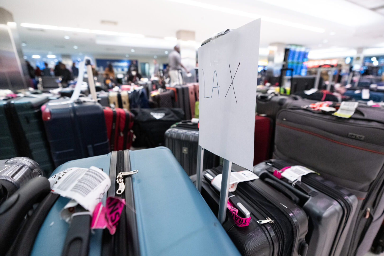 Luggage sits at baggage claim at BWI Thurgood Marshall Airport in Glen Burnie, Md., on Dec. 28, 2022 after Southwest Airlines cancelled thousands of flights.