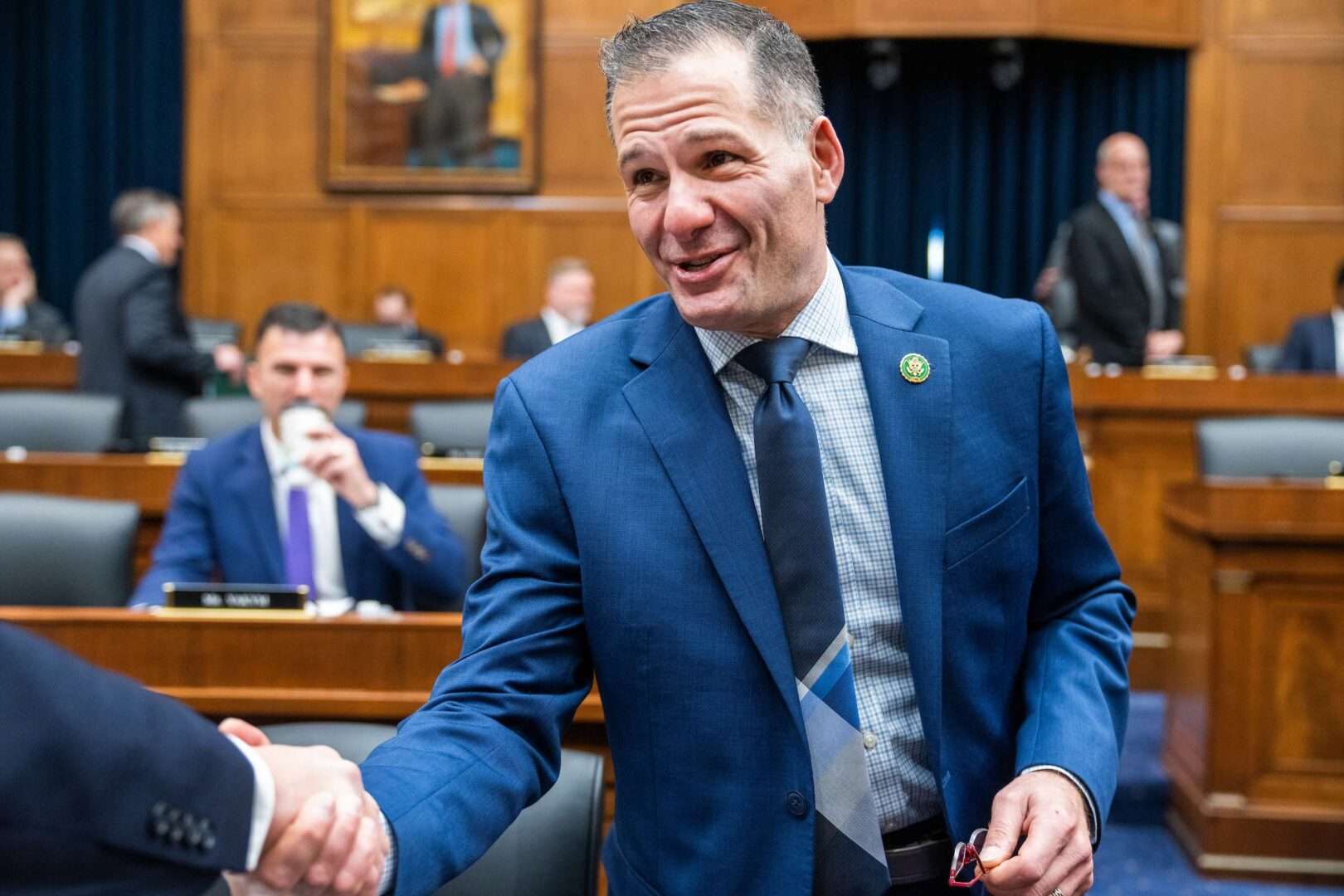 Rep. Marc Molinaro attends a hearing in February. The Republican from New York got an early start in politics.