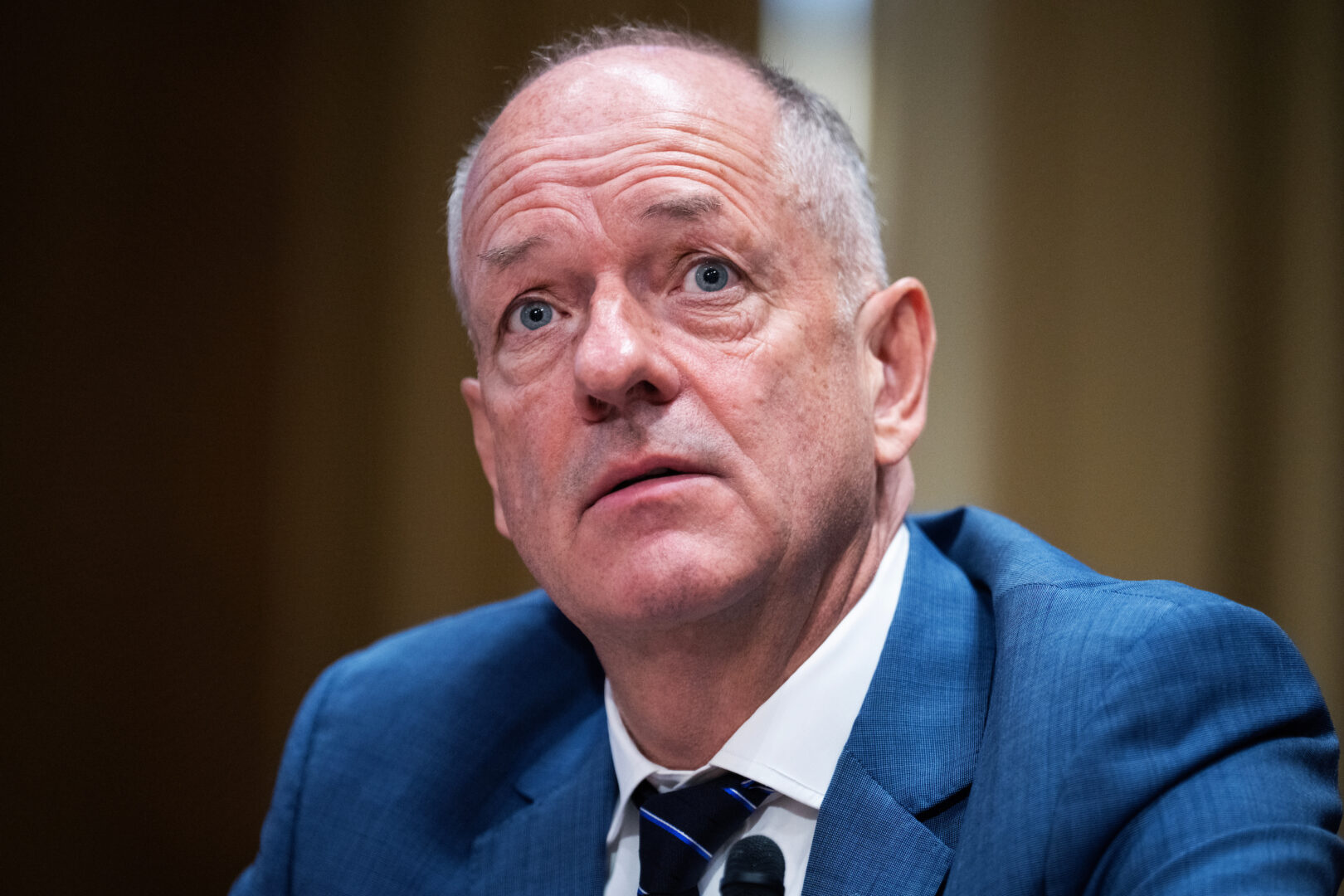 Andrew Witty, CEO of
UnitedHealth Group, testifies during a Senate Finance Committee hearing titled “Hacking America’s Health Care: Assessing the Change Healthcare Cyber Attack and What’s Next” on May 1.