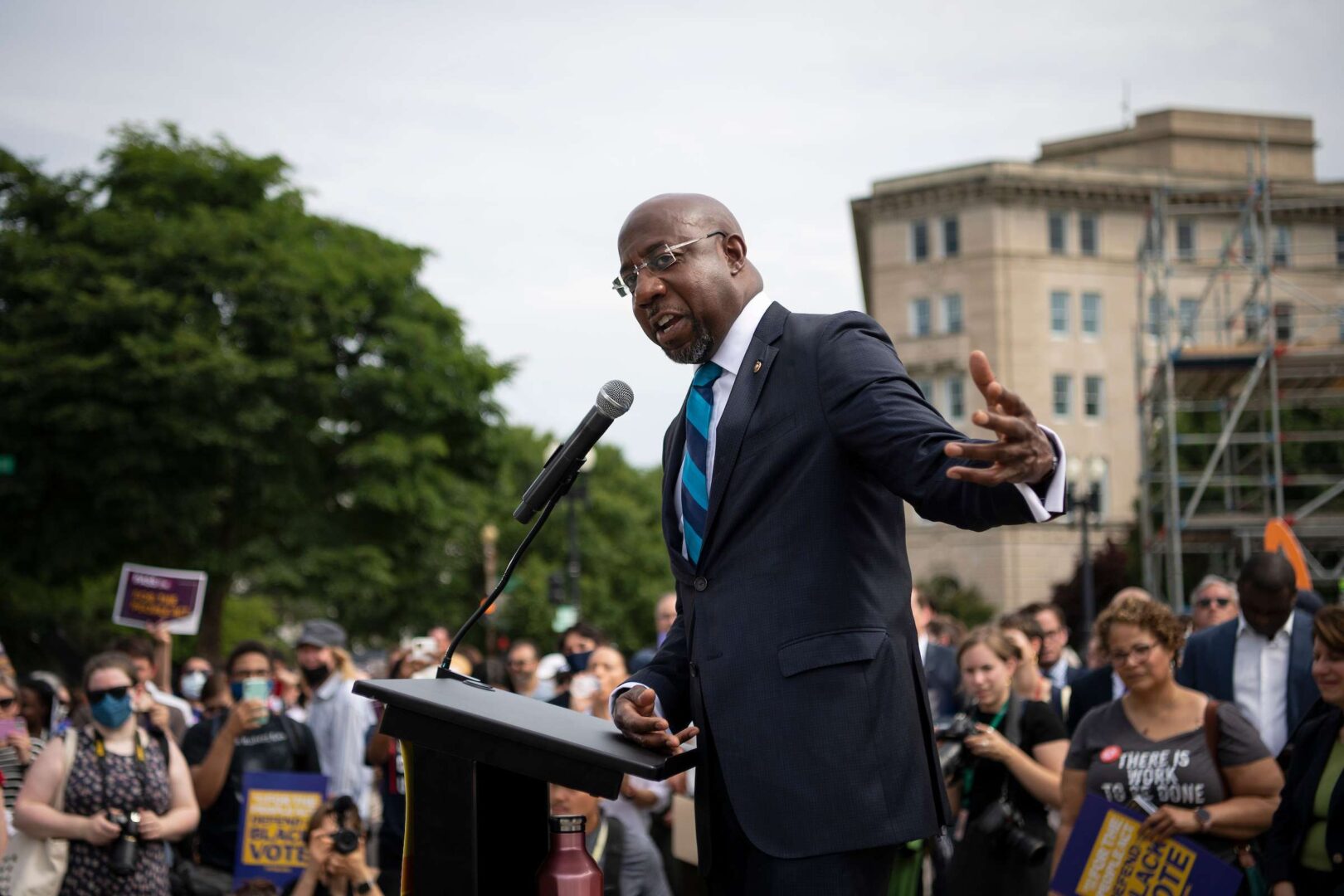 Georgia Sen. Raphael Warnock could benefit from straight-ticket voting in a state carried by Joe Biden, but Biden did so by just a hair, Rothenberg notes. 