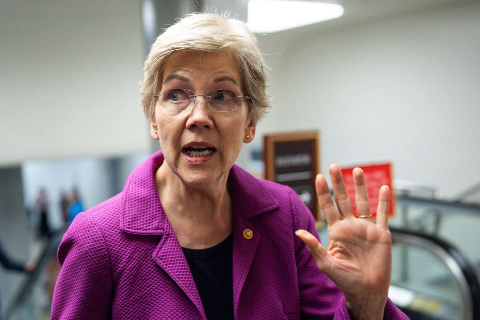 Sen. Elizabeth Warren, D-Mass., has pushed for swifter, tougher implementation of regulatory framework for taxing crypto transactions.